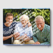 お祝いオブライフクラウドブルークロスゲストブック ゲストブック (裏面)