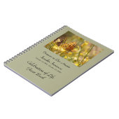 お祝いオブライフゲストブックイエローバタフライ ノートブック (左側)