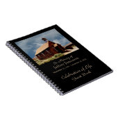 お祝いオブライフゲストブックオールドヒストリックチャーチ ノートブック (右側)