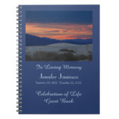お祝いオブライフゲストブックサンセットアットデュネス ノートブック (正面)