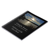 お祝いオブライフゲストブックサンセットアットユタレイク ノートブック (左側)