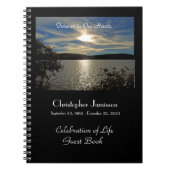 お祝いオブライフゲストブックサンセットアットユタレイク ノートブック (正面)