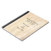 お祝いオブライフゲストブックパーチフェイクメント ノートブック (左側)