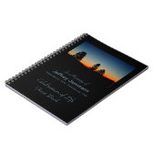 お祝いオブライフゲストブックマウンテンサンライズ ノートブック (左側)