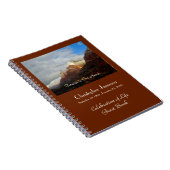 お祝いオブライフゲストブックマウンテンズクラウド ノートブック (右側)