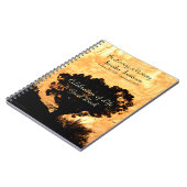 お祝いオブライフゲストブックローンツリーインキャニオン ノートブック (左側)