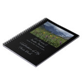 お祝いオブライフゲストブックワイルドフラワーズグラシア ノートブック (左側)