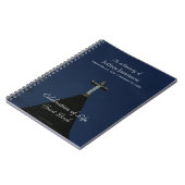 お祝いオブライフゲストブック,ヴィンテージクロス ノートブック (左側)