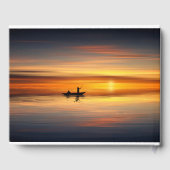 お祝いオブライフサンセットウォーターレイク魚釣りボート ゲストブック (裏面)