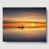 お祝いオブライフサンセットウォーターレイク魚釣りボート ゲストブック (裏面)