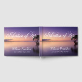 お祝いオブライフサンセットウォーターレイク ゲストブック (全面)