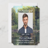 お祝いオブライフサービスレイクポンドパークダックス 招待状 (裏面)