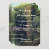 お祝いオブライフサービスレイクポンドパークダックス 招待状 (正面/裏面)