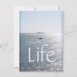 お祝いオブライフシースケープ1招待状 招待状