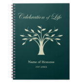 お祝いオブライフツリーオブライフゲストブック ノートブック (正面)