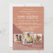 お祝いオブライフテラコッタボホランドスケープ 招待状 (正面)