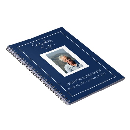 お祝いオブライフ写真テンプレートゲストブック ノートブック (右側)