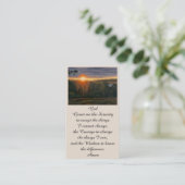 お祝いオブライフ悔やみや弔慰サンセットカード 名刺 (スタンド正面)