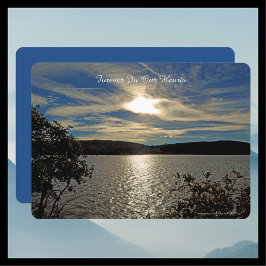 お祝いオブライフ招待状サンセットアットユタ湖 招待状