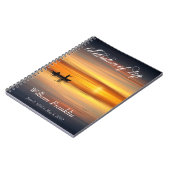 お祝いオブライフ海サンセットレイクゲストブック ノートブック (左側)