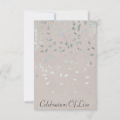 お祝いオブライブVIPシルバーパステル 招待状 (正面)