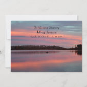 お祝いオブ・ライフ招待状サンセットフィッシャーマン 招待状 (正面)