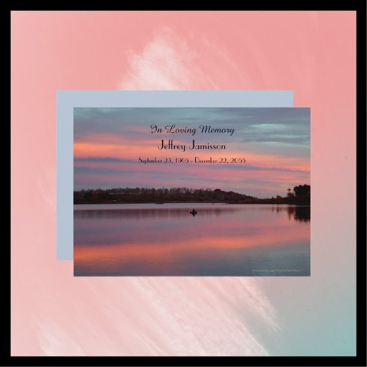 お祝いオブ・ライフ招待状サンセットフィッシャーマン 招待状