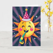 お祝いオーブ 誕生日カード カード (黄色い花)