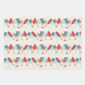 お祝いカクテルデザイン ラッピングペーパーシート (正面)