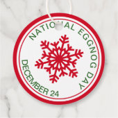 お祝いカスタムナショナルエグノグデイ12月24日 フェイバータグ (裏面)