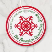 お祝いカスタムナショナルエグノグデイ12月24日 フェイバータグ (正面)