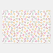 お祝いカップケーキ、バルーン、トフィーかわいい ラッピングペーパーシート (正面2)