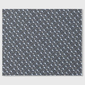 お祝いカラフルラグジュアリーラブホリデイ ラッピングペーパー (フラット)