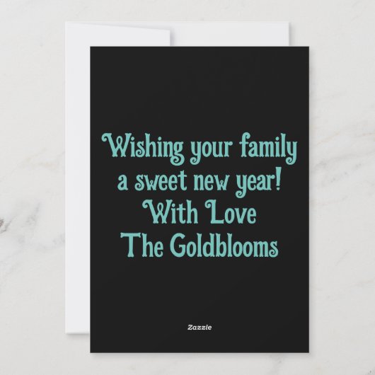 お祝いカラフル シャグ サメアッハ ユダヤのお祭りグリーティング シーズンカード (裏面)