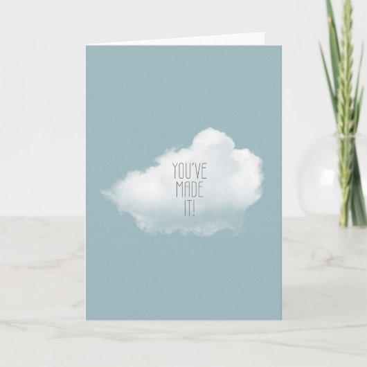 お祝いカードを作った カード (正面)