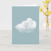 お祝いカードを作った カード (黄色い花)