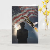 お祝いカードを依託している空軍 カード (黄色い花)