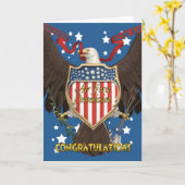 お祝いカードを依託している空軍 カード (黄色い花)