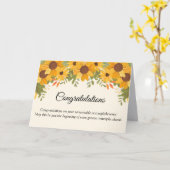 お祝いカード：あなたの輝かしい成果を称えて カード (黄色い花)