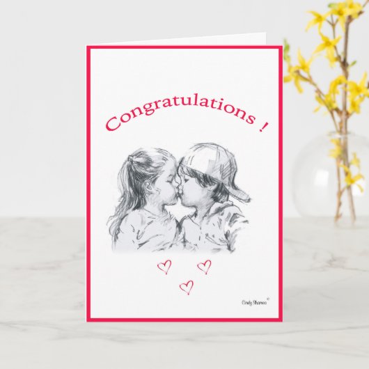 お祝いカード カード (黄色い花)