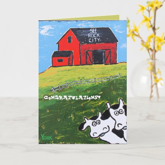 お祝いカード カード (黄色い花)