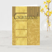 お祝いカード カード (黄色い花)