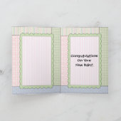 お祝いカード: テディBearWithラッセル音 カード (内部)