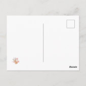 お祝いカード 不動産 フラワー ポストカード (裏面)