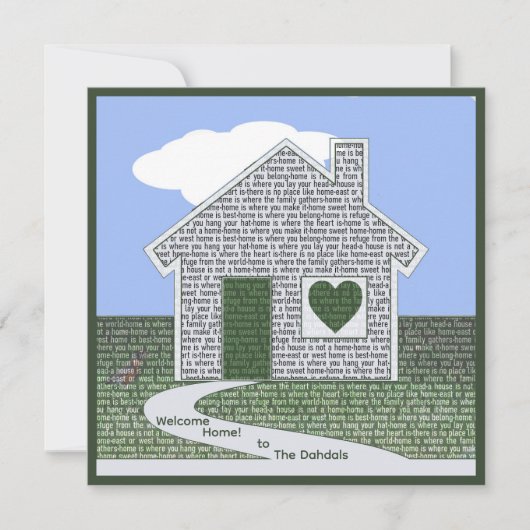 お祝いカード 新しい家のオーナーへ (正面)