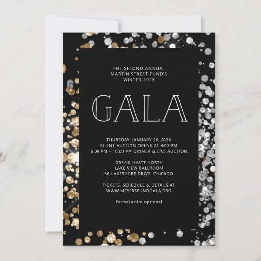 お祝いガラ招待状 招待状 (正面)