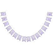 お祝いキュートラベンダーパープルファンキーレタリング バンティングフラッグ (全)