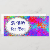 お祝いギフト券テンプレート (正面/裏面)