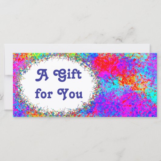 お祝いギフト券テンプレート (正面)