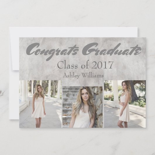 お祝いクラス2017 Silver 招待状 (正面)